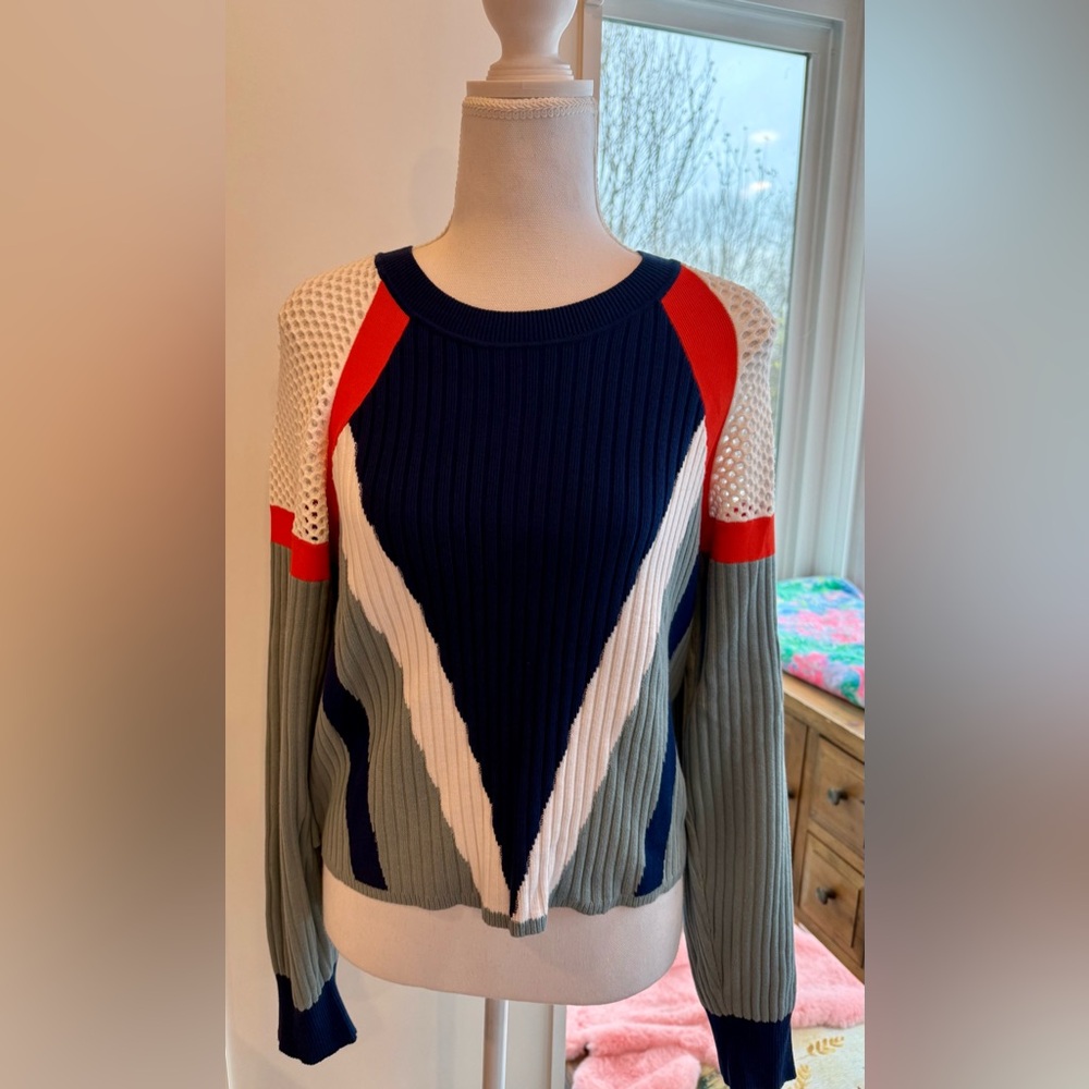 Rag & Bone Nwt Lark Colorblock Knit Sweater Size M